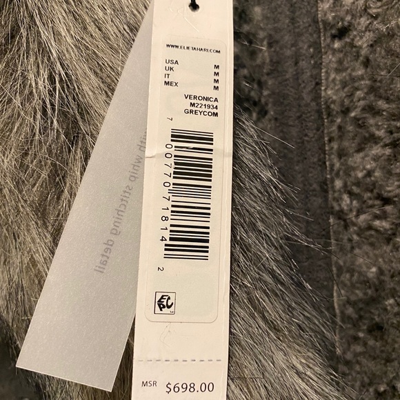 NWT ELIE TAHARI GORGEOUS FAUX FUR COAT - Picture 9 of 11